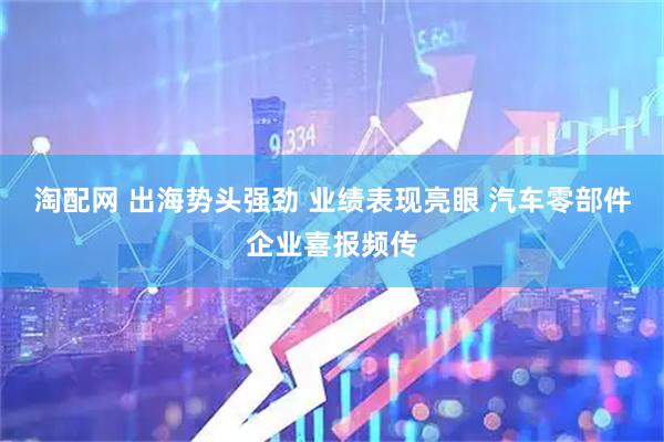 淘配网 出海势头强劲 业绩表现亮眼 汽车零部件企业喜报频传